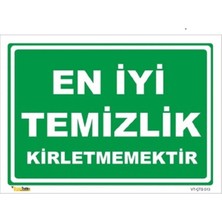 Mediwiz En Iyi Temizlik Kirletmemektir - Isg Levhası Levha 25X35 cm Dekota 3 mm