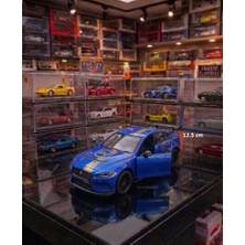 Oyuncak Sahili Jaguar Project 8 Xgsv Diecast Model Koleksiyon 12.5cm Orjnal Çekbırak Kapılar Açılır Metal Yarış Modifiye Araba Mavi