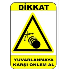 Mediwiz Yuvarlanmaya Karşı Önlem Al Levhası Levha 15X21 cm Galvaniz Saç 0,4 mm