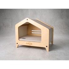 Noya House Kesit – Ahşap Kedi & Küçük Köpek Evi