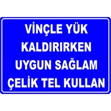 Mediwiz Vinçle Yük Kaldırırken Uygun Sağlam Çelik Tel Kullan Levhası Vim 036 25X35 cm Galvaniz Saç 0,4 mm