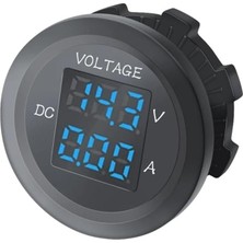 Starseven DC12V/24V Dijital Voltmetre Ampermetre