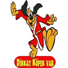 Mediwiz Dikkat Köpek Var Levhası 70X100 cm Galvaniz Saç 0,4 mm