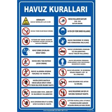 Mediwiz Havuz Kuralları 70X100 cm Dekota 3 mm