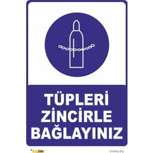 Mediwiz Tüpleri Zincirle Bağlayınız - Isg Levhası LEVHA-15X21 cm Sticker
