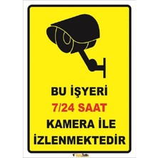 Mediwiz Bu Iş Yeri 7/24 Kamera 35X50 cm Galvaniz Saç 0,4 mm
