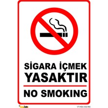 Mediwiz Havuz Bölgesine Sigara Çöp Atmayınız 25X35 cm Dekota 3 mm