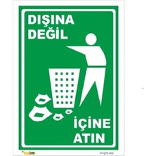 Mediwiz Dışına Değil Içine Atın - Isg Levhası Levha 15X21 cm Dekota 3 mm