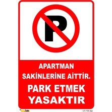 Mediwiz Apartman Sakinlerine Aittir 70X100 cm Sticker