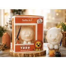 Sette Art Küçük Aslan Tobo Boyama Seti 5+Yaş Boya ve Fırça Dahil