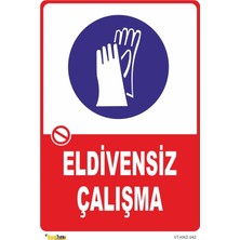 Mediwiz Eldivensiz Çalışama Levhası Levha 25X35 cm Sticker
