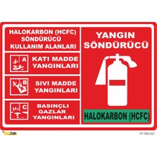 Mediwiz Yangin Söndürücü Halokarbon (Hcfc) - Isg Levhası Levha 35X50 cm Dekota 3 mm Yng 021