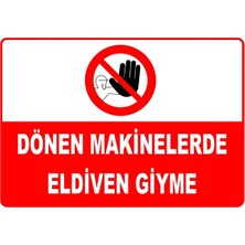 Mediwiz Dönen Makinelerde Eldiven Giyme Levhası Levha 15X21 cm Sticker