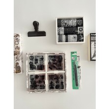 Kağıt Gemi Dükkan Vintage Monochrome Memories Siyah&beyaz Journal Seti/ Washi Bant / Sticker / Cımbız / Klips