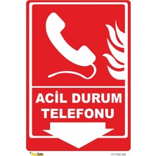Mediwiz Acil Durum Telefonu - Isg Levhası Levha 70X100 cm Galvaniz Saç 0,4 mm
