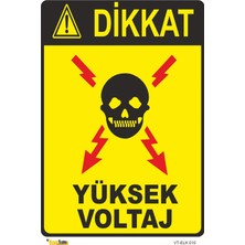 Mediwiz Yüksek Voltaj - Isg Levhası Levha 25X35 cm Sticker Elk 010