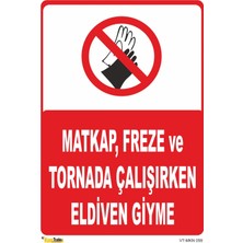 Mediwiz Matkap ve Tornada Çalışırken Eldiven Giyme - Isg Levhası 50 x 70 cm Galvaniz Saç 0,4 mm