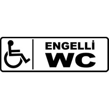 Mediwiz Engelli Wc Levhası Levha 10X30 Sticker
