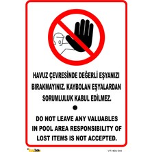Mediwiz Havuz Çevresinde Değerli Eşya 50X70 cm Sticker Hdu 044ING-09