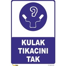 Mediwiz Kulak Tıkacını Tak Levhası Levha 15X21 cm Dekota 3 mm