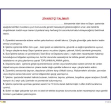 Mediwiz Ziyaretçi Talimatı Tlm 012 50X60 cm Galvaniz Saç 0,4 mm