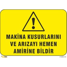 Mediwiz Makine Kusurlarını ve Arızayı Hemen Bildir - Isg Levhası 15X21 cm Dekota 3 mm