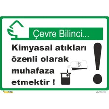 Mediwiz Kimyasal Atıkları Özenli Olarak Muhafaz Etmektir - Isg Levhası Levha 70X100 cm Galvaniz Saç 0,4 mm