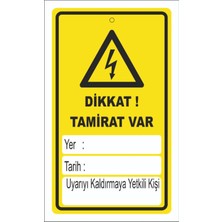 Mediwiz Dikkat Periyodik Bakımda Levhası Levha 50X70 cm Galvaniz Saç 0,4 mm Abo 035