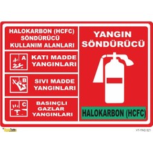 Mediwiz Yangin Söndürücü Halokarbon (Hcfc) - Isg Levhası Levha 70X100 cm Galvaniz Saç 0,4 mm