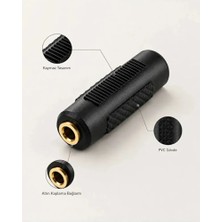 3.5mm Dişi Dişi Aux Ses Uzatma Kablosu Kulaklık Jack Adaptörü Birleştirici
