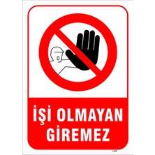Mediwiz Işi Olmayan Giremez Levhası Levha 70X100 cm Galvaniz Saç 0,4 mm