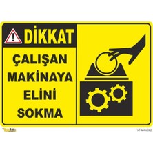 Mediwiz Çalışan Makinaya Elini Uzatma - Isg Levhası 50 x 70 cm Sticker