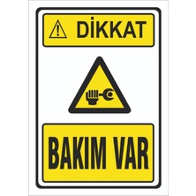 Mediwiz Bakım Var Levhası Levha 15X21 cm Galvaniz Saç 0,4 mm Abo 002