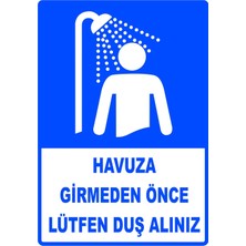 Mediwiz Havuza Girmeden Önce 70X100 cm Galvaniz Saç 0,4 mm