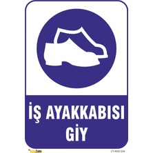 Mediwiz Iş Ayakkabısı Giy Levhası Levha 15X21 cm Galvaniz Saç 0,4 mm