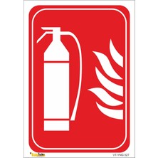 Mediwiz Yangın Söndürücü Piktogramı - Isg Levhası Levha 35X50 cm Dekota 3 mm