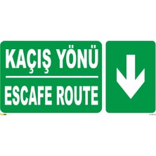 Mediwiz Kaçış Yönü Aşağı 10X30 cm Sticker