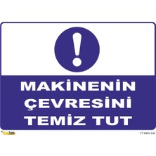 Mediwiz Makinenin Çevresini Temiz Tut - Isg Levhası 35X50 cm Galvaniz Saç 0,4 mm