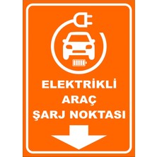 Mediwiz Elektrikli Araç Şarj Noktası 35X50 cm Sticker