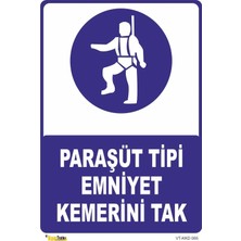 Mediwiz Paraşüt Tipi Emniyet Kemerini Tak Levhası Levha 50X70 cm Galvaniz Saç 0,4 mm