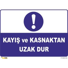 Mediwiz Kayış ve Kastanktan Uzak Dur - Isg Levhası 15 x 21 cm Sticker