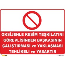 Mediwiz Oksijenle Kesimi Görevlisi Kullanabilir - Isg LEVHASI-15X21 cm Galvaniz Saç 0,4 mm