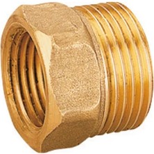 DRT 3/4'' - 1/2'' Pirinç (Sarı) Redüksiyon – Paslanmaz, Dayanıklı ve Sızdırmaz Bağlantı