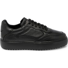 Tergan Siyah Hakiki Deri Erkek Sneaker - E25S1AY57482-A41