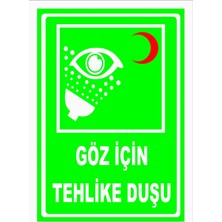 Mediwiz Göz Için Tehlike Duşu Levhası Levha 50X70 cm Dekota 3 mm Yrd 014