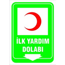 Mediwiz Ilk Yardım Dolabı Levhası Levha 35X50 cm Sticker