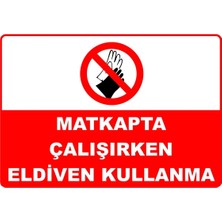 Mediwiz Forklift Çalışırken Etrafında Dolaşma Levhası Levha Vim 024 70X100 cm Dekota 3 mm