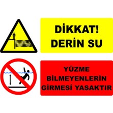 Mediwiz Dikkat Derin Su 25X35 cm Sticker