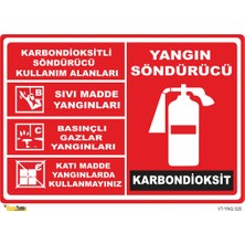 Mediwiz Yangın Söndürücü Karbondioksit - Isg Levhası Levha 35X50 cm Dekota 3 mm Yng 020