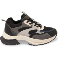 Tergan Siyah Vegan - Tekstil Kadın Sneaker - K25S1AY68176-O3C